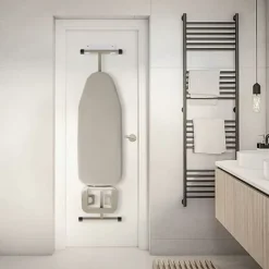 Strykjärn-Väggmonterad strykbräda - Väggmontering - för tvättstuga - Svart (Vit)