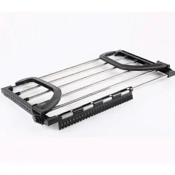 Tvättillbehör-Väggmonterad Torkställning i Rostfritt Stål Svart för Hängning