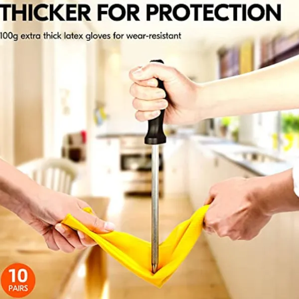 Svampar & Dukar-VGOGÅteranvändbara hushållsrengöringshandskar, gummidiskhandskar