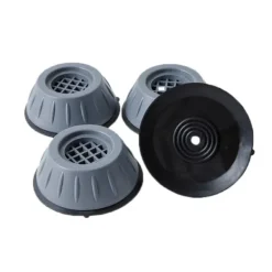 Glad Tvättmaskiner-Vibrationsdämpande fötter för tvättmaskin/torktumlare Grå 4-pack