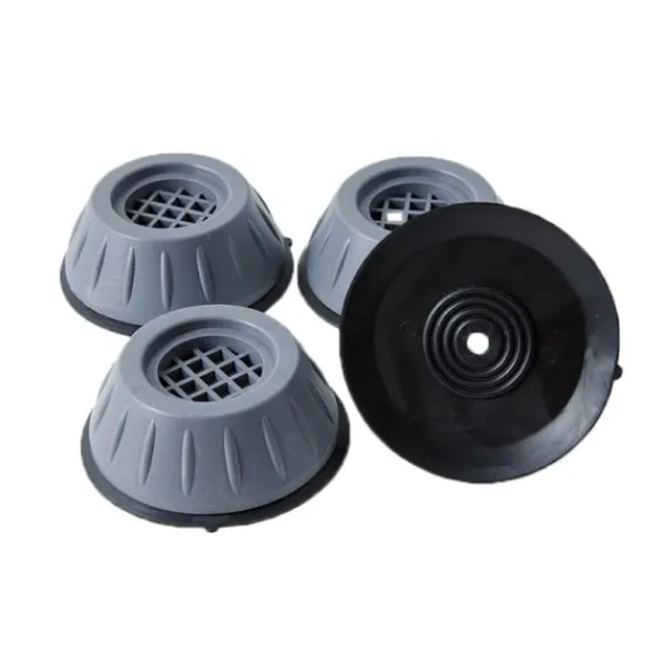 Glad Tvättmaskiner-Vibrationsdämpande fötter för tvättmaskin/torktumlare Grå 4-pack