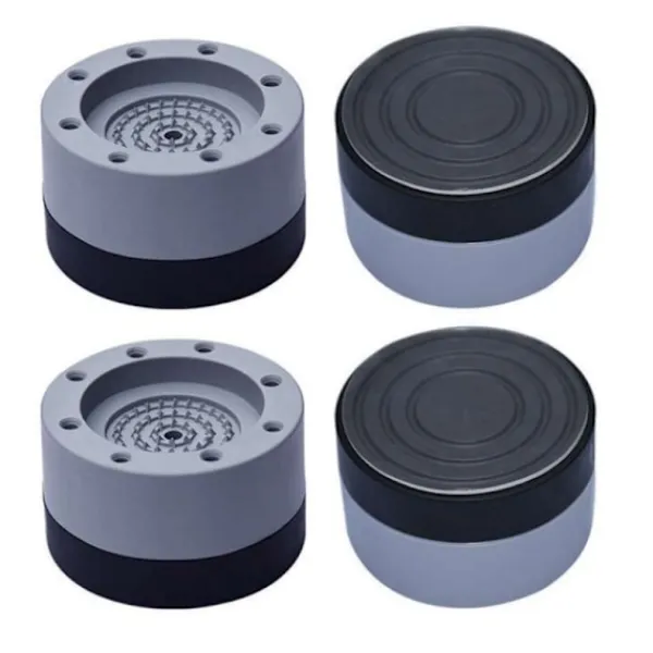 Tvättmaskiner-Vibrationsdämpare Kompatibel med Tvättmaskin/Torktumlare - Grå