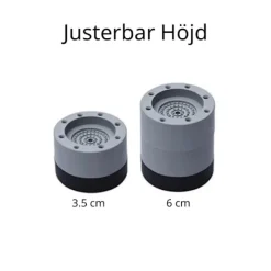 Tvättmaskiner-Vibrationsdämpare Kompatibel med Tvättmaskin/Torktumlare - Grå