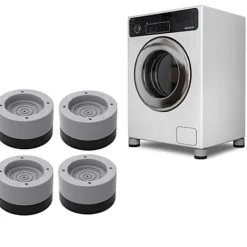 Tvättmaskiner-Vibrationsdämpare Kompatibel med Tvättmaskin/Torktumlare - Grå