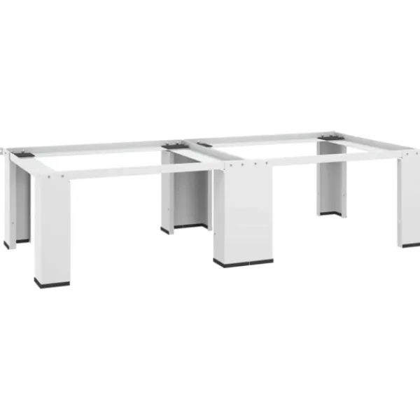 vidaXL Tvättillbehör-Dubbel förhöjningssockel för tvättmaskin och torktumlare