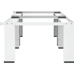 vidaXL Tvättillbehör-Dubbel förhöjningssockel för tvättmaskin och torktumlare