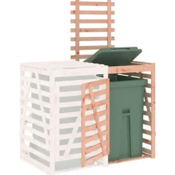 vidaXL Soptunnor-Förlängning till skjul för sopkärl massivt douglasträ