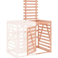 vidaXL Soptunnor-Förlängning till skjul för sopkärl massivt douglasträ