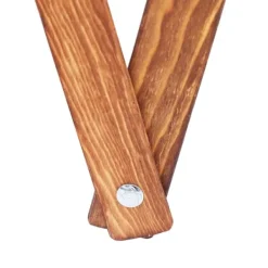 vidaXL Tvättillbehör-Hopfällbar tvättkorg gräddvit trä och tyg