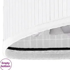 Tvättillbehör-vidaXL Hörntvättkorg Bambu 60 L white