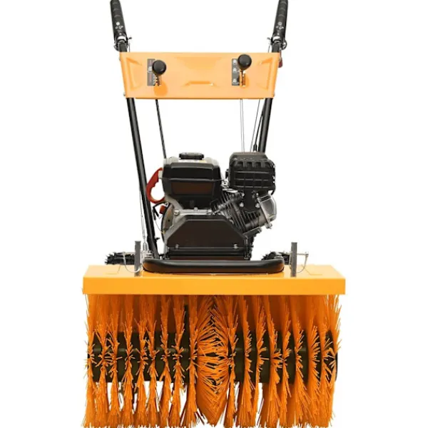 vidaXL Städmaskiner-2-i-1 snöslunga och sopmaskin bensindriven 6,5HK