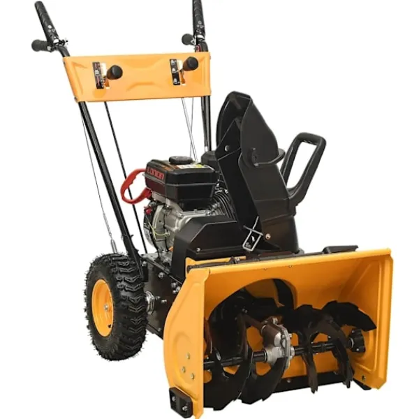 vidaXL Städmaskiner-2-i-1 snöslunga och sopmaskin bensindriven 6,5HK