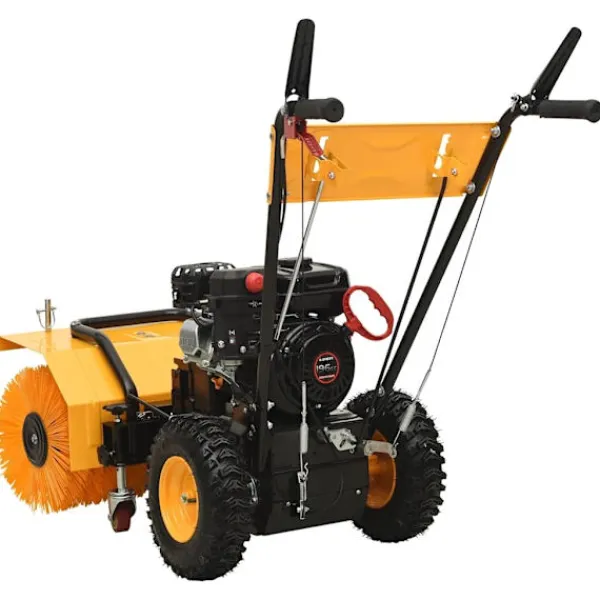 vidaXL Städmaskiner-2-i-1 snöslunga och sopmaskin bensindriven 6,5HK