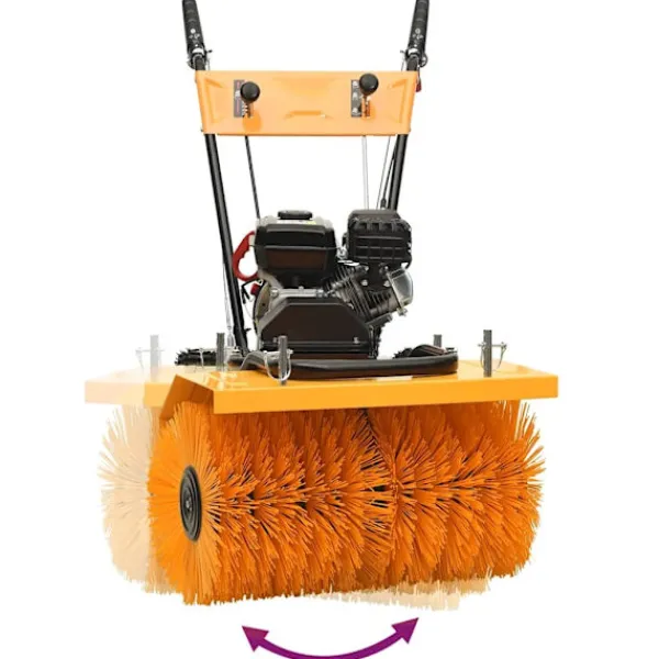 vidaXL Städmaskiner-2-i-1 snöslunga och sopmaskin bensindriven 6,5HK