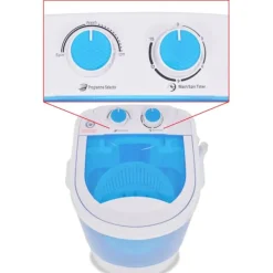 vidaXL Tvättmaskiner-Minitvättmaskin med enkel trumma 2,6 kg
