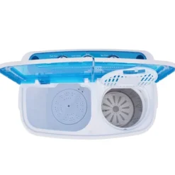 vidaXL Tvättmaskiner-Minitvättmaskin med dubbla trummor 5,6 kg