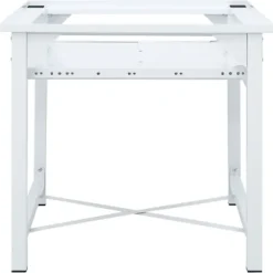 vidaXL Tvättillbehör-Piedestal för tvättmaskin med utdragbar hylla vit