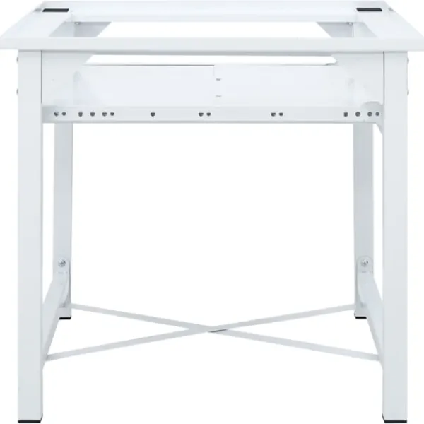 vidaXL Tvättillbehör-Piedestal för tvättmaskin med utdragbar hylla vit