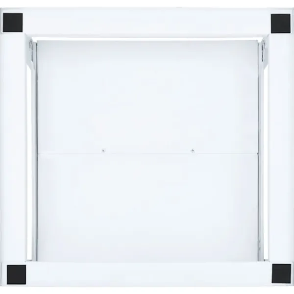 vidaXL Tvättillbehör-Piedestal för tvättmaskin med utdragbar hylla vit