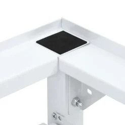 vidaXL Tvättillbehör-Piedestal för tvättmaskin med utdragbar hylla vit