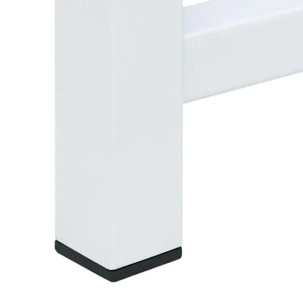 vidaXL Tvättillbehör-Piedestal för tvättmaskin med utdragbar hylla vit