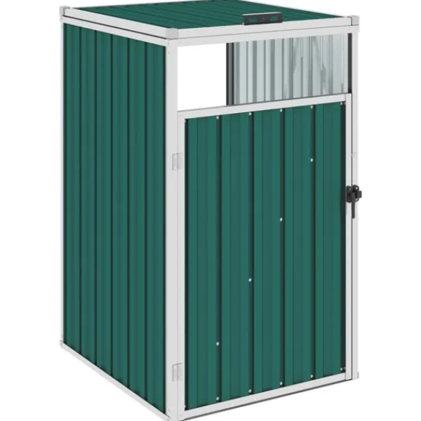 vidaXL Soptunnor-Skjul till sopkärl 72x81x121 cm stål