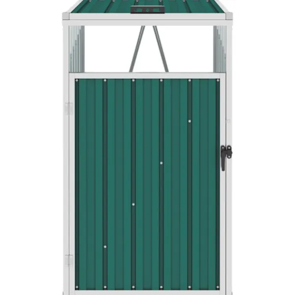 vidaXL Soptunnor-Skjul till sopkärl 72x81x121 cm stål