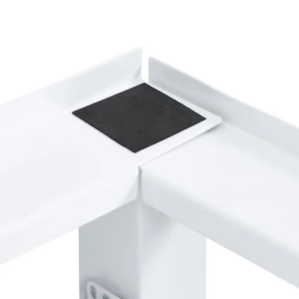 vidaXL Tvättmaskiner-Sockel för tvättmaskin med utdragbar hylla vit