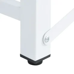 vidaXL Tvättmaskiner-Sockel för tvättmaskin med utdragbar hylla vit