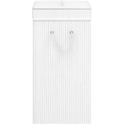 vidaXL Tvättillbehör-Tvättkorg bambu med 1 sektion