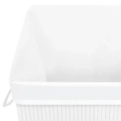 vidaXL Tvättillbehör-Tvättkorg bambu med 1 sektion