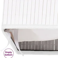 vidaXL Tvättillbehör-Tvättkorg bambu med 2 sektioner 72 L