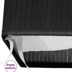 vidaXL Tvättillbehör-Tvättkorg bambu med 1 sektion 83 L