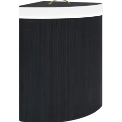 vidaXL Tvättillbehör-Tvättkorg för hörn bambu 60 L