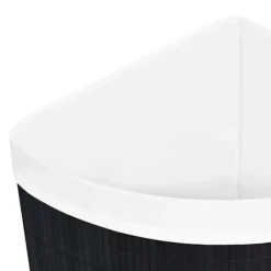 vidaXL Tvättillbehör-Tvättkorg för hörn bambu 60 L