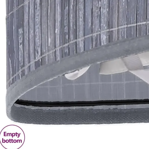 vidaXL Tvättillbehör-Tvättkorg för hörn bambu 60 L