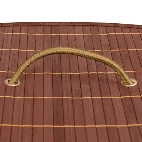 vidaXL Tvättillbehör-Tvättkorg för hörn bambu 60 L