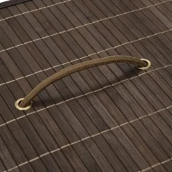 vidaXL Tvättillbehör-Tvättkorg i bambu rektangulär