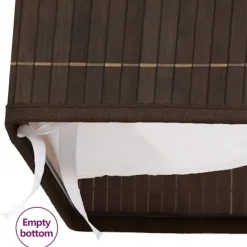 vidaXL Tvättillbehör-Tvättkorg i bambu rektangulär