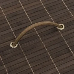 vidaXL Tvättillbehör-Tvättkorg i bambu rund