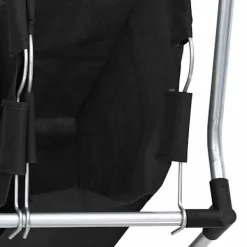 vidaXL Tvättillbehör-Tvättsorterare med 4 påsar grå