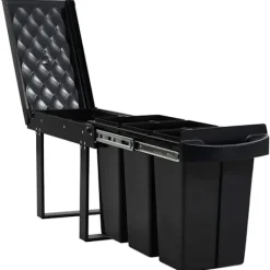 vidaXL Soptunnor-Utdragbar sophink mjuk stängning 36 L