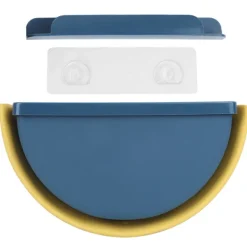 Soptunnor-Vikbar köksavfallshink hängande soptunna behållare avfallskorg för kök badrum mörkblå