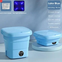 Tvättmaskiner-Vikbar tvätt maskin hink för kläder strumpor underkläder rengöring tvättmaskin portabel