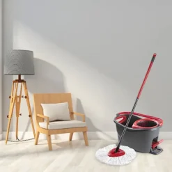 Städmoppar-Vileda adaptation/o-cedar Roterande Mopp Teleskopskaft 3 Sektioner Mopp Mopp Mopphinkar Rengöringsverktyg, A