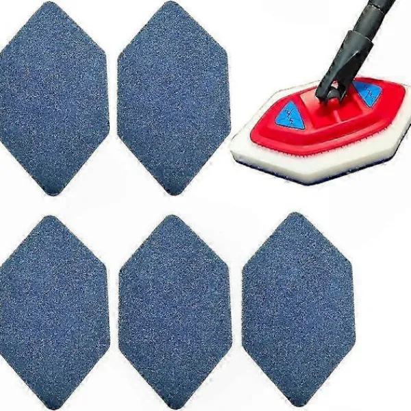 Städmoppar-Vileda Bathroom Magic Brush Mop Ersättningshuvud, 5-pack Svampskurkuddar