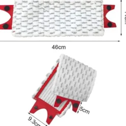 Städmoppar-Vileda Mopp Refill Förpackning med 2 Vileda 2-i-1 Moppduk Mikrofiberduk för Överlägsen Absorption Mjuk för