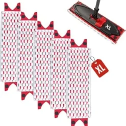 Städmoppar-Vileda Ultramax XL Mopp Refill 5-pack Mikrofiber Golvrengöringsdynor Kompatibla med Vileda