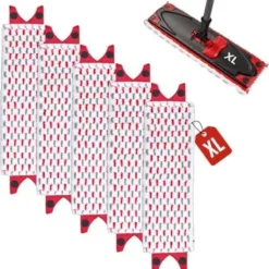 Städmoppar-Vileda Ultramax XL Mopp Refill 5-pack Mikrofiber Golvrengöringsdynor Kompatibla med Vileda{hw}