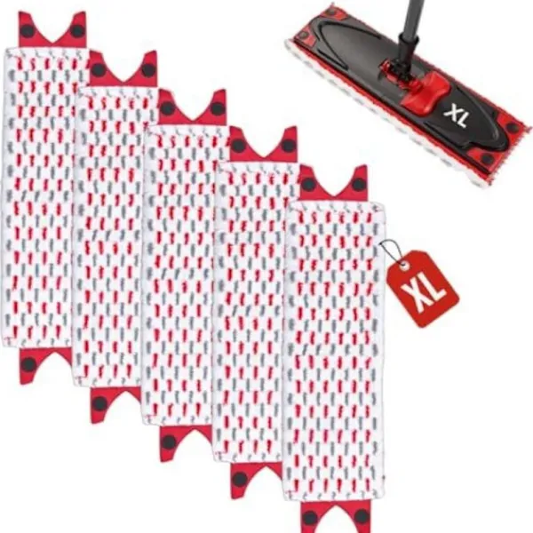Städmoppar-Vileda Ultramax XL Mopp Refill 5-pack Mikrofiber Golvrengöringsdynor Kompatibla med Vileda{hw}